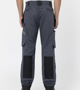 Mens Dickies Universal Flex Grey Black Work Strong Trousers